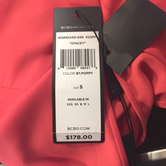 NWT BCBGMaxAzria pink dress size small - Picture 8 of 8